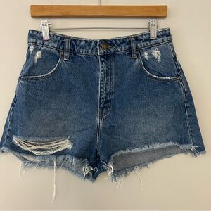 Rolla’s Dusters High Rise Slim Distressed Jean Shorts
